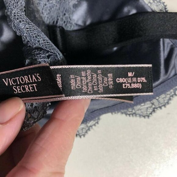Victoria's Secret Satin Lace Bralette Medium #3713-3 - Picture 4 of 4